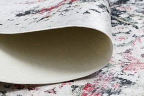 Dywany Łuszczów, Kusový koberec ANDRE Flowers 1816D, 160x220, čiernobiela, chodba / predsieň