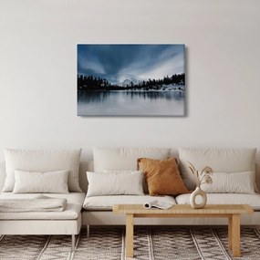 Obraz - Na zamrznutom jazere (90x60 cm)