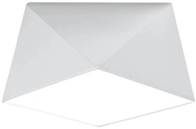 Stropné svietidlo Hexa, 1x biele plastové tienidlo, (biely plast), (25 cm)