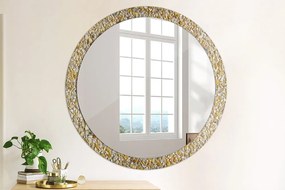 Okrúhle ozdobné zrkadlo Lastrický vzor fi 100 cm