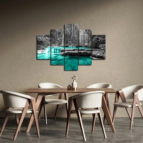 Obraz - Zimná rieka (150x105 cm)
