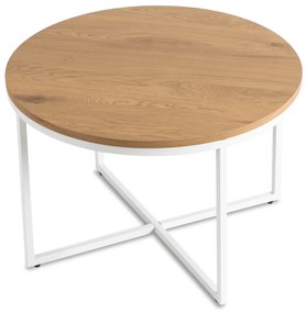 PROXIMA.store - Okrúhly konferenčný stolík HANTEL FARBA: biela
