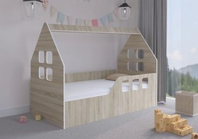 Wooden Toys Detská posteľ DOMEK SONOMA 160x80 (pravá)