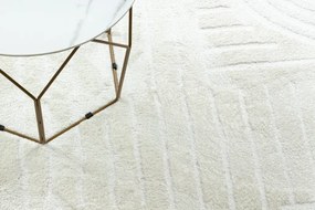 Dywany Łuszczów, Kusový koberec Mode 8586 geometric cream, 160x220, biela, chodba / predsieň