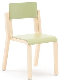 Detská stolička DANTE, výška 350 mm, breza/zelená