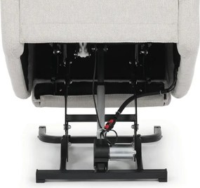 Polohovacie kreslo béžové, elektrické TV-L8963 CRM2