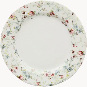 Keramické plytké taniere Fleurs Champs, 6 ks