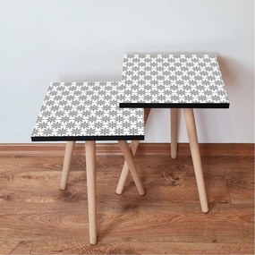 Odkladací stolík 2SHP Black, 2 ks