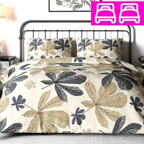 Bavlnené obliečky TORRY LEAFS 4-dielna sada 140x200 cm