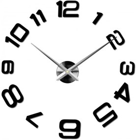 Moderné nalepovacie nástenné hodiny | 3D hodiny 12S053-Wanduhr HEU-