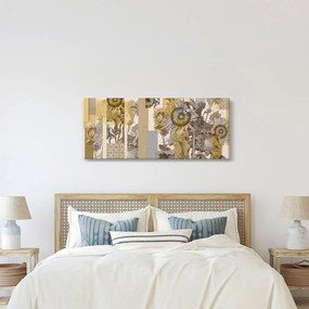 Obraz - Koláž so slnečnicami (120x50 cm)