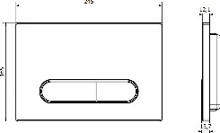 Mexen Fenix 11, splachovacie tlačidlo pre Mexen modul, grafitová, 601166