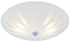 Biele stropné svietidlo so skleneným tienidlom Petal – Markslöjd