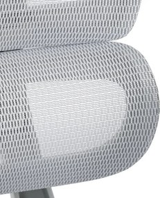 Kancelárska ergonomická stolička PORTE — sieťovina, sivá