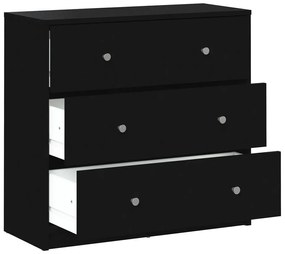 Čierna komoda Tvilum May, 72 x 68 cm