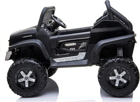 LEAN CARS Elektrické autíčko Mercedes Unimog čierne