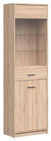 Vitrína BRW Nepo Plus 23 (dub sonoma) . Vlastná spoľahlivá doprava až k Vám domov. 1098369