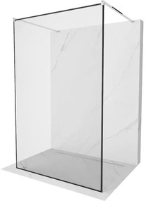 Mexen Kioto voľne stojaca sprchová stena 130 x 200 cm, transparentnéné/čierny vzor 8 mm, chrómová - 800-130-002-01-70