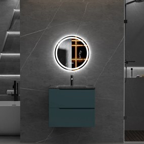 Erga Carla, okrúhle LED zrkadlo 50cm, 1150 lm, 3 farby svetla, ERG-V01-208-5050