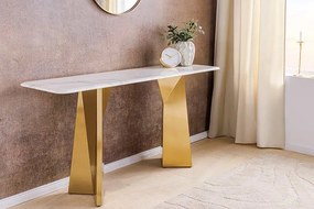 Dizajnová konzola Napayshni 140 cm biela