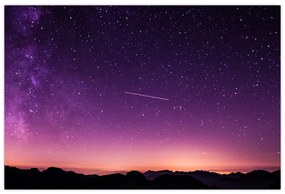 Obraz oblohy s padajúcou hviezdou (90x60 cm)