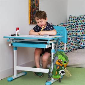 Tommi detský písací stôl, dvojdielna sada, stôl, stolička, výškovo nastaviteľné