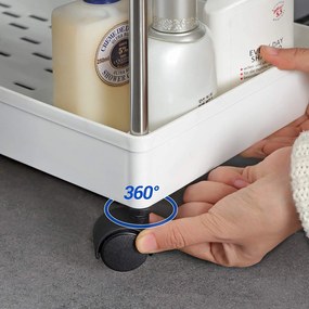 Pojazdný vozík Areta biely