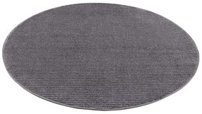 Dekorstudio Okrúhly jednofarebný koberec FANCY 900 - sivý Priemer koberca: 120cm