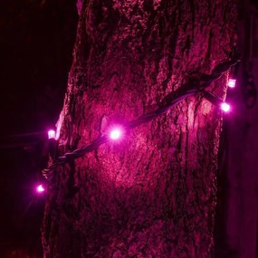 DECOLED Svetelná reťaz LED, 5 m, ružová, 50 diód, IP67