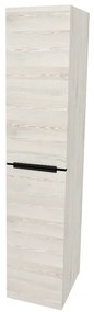 Mereo, Mereo Mailo, kúpeľňová skrinka vysoká 170 cm, čierne madlo, Multidecor, White Loft Pine, MER-CN594LPBWLP1