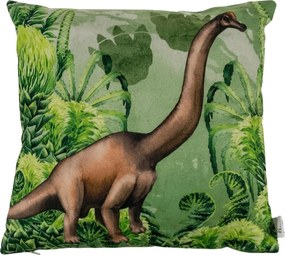 Dekoratívny vankúšik BRACHIOSAURUS 40x40 cm, zelený