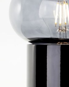 Brilliant - Stolná lampa KNUT 1xE27/25W/230V čierna/číra