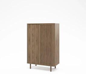 Skrinka v dekore duba v prírodnej farbe 86x130x40 cm Salma – Marckeric