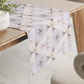 Biante Dekoračný behúň na stôl PML-031 Designové geometrické obrazce na bielom 45x120 cm