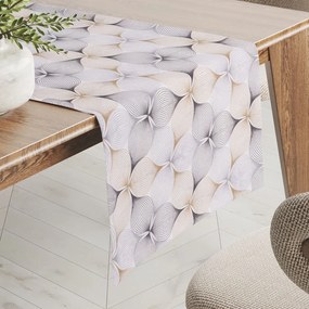 Biante Dekoračný behúň na stôl PML-031 Designové geometrické obrazce na bielom 45x140 cm
