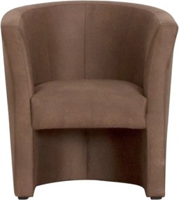 Kreslo Mini, hnedá látka