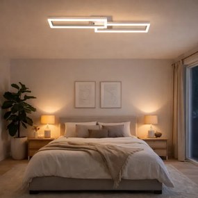 Telefunken 316108TF - LED RGBW stmievateľné stropné svietidlo FRAME LED/40W/230V chróm