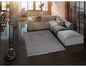 Tmavosivý vonkajší koberec z recyklovaného plastu Universal Liso, 160 x 230 cm