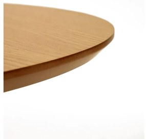 Rozkladací jedálenský stôl v dekore duba v prírodnej farbe 90x120 cm Oqui – Kave Home