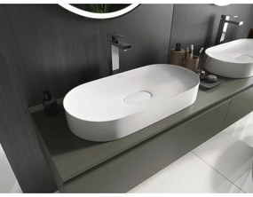 Mexen Sofia, umývadlo na dosku z konglomerátu 70 x 35 cm, biela, 23067001