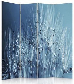 Gario Paraván Modrá púpava a rosa Rozmery: 145 x 170 cm, Prevedenie: Klasický paraván