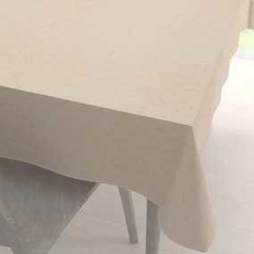 Biante Teflónový obdĺžnikový obrus TF-025 Popínavé lístky - béžový 100x140 cm
