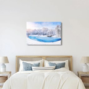 Obraz - Ľadové jazero (90x60 cm)