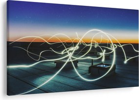 Obraz - pohľad na oblohu zo strechy (90x60 cm)