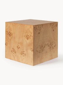 Pomocný stolík z tvrdého dreva Burl Cube