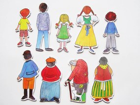 MARIONETINO – Rodina – bábky 9 ks