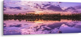 Obraz fialového neba (120x50 cm)