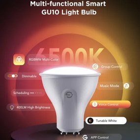 SADA 2x LED RGBWW Stmievateľná žiarovka GU10/4,8W/230V 2700-6500K Wi-Fi - Govee