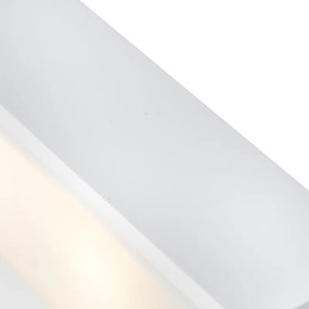Dizajnová obdĺžniková nástenná lampa biela 25 cm - Houx