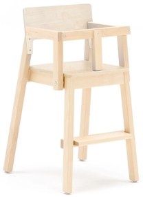 Detská jedálenská stolička LOVE, V 500 mm, breza, laminát - breza